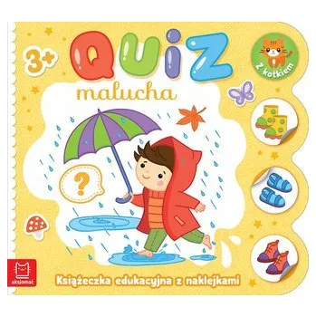 První čtění Książeczka edukacyjna z naklejkami z kotkiem. Quiz malucha 3+ - Katarzyna Łanocha