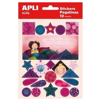 Set školních potřeb Etykiety na zeszyty w bloczku 12+1ark MIX