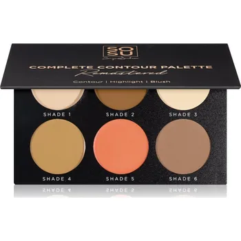 Paletka dekorativní kosmetiky SOSU Cosmetics Complete Contour Palette Remastered konturovací paletka 26 g