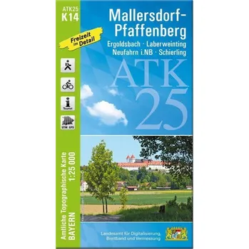 ATK25-K14 Mallersdorf-Pfaffenberg (Amtliche Topographische Karte 1:25000) - Landesamt für Denkmalpflege Hessen