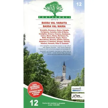 Bassa Valle Varaita - Bassa Valle Maira 1 : 25 000