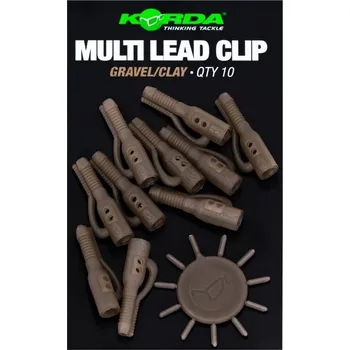 Korda Závěsky Multi Lead Clip Gravel 10ks