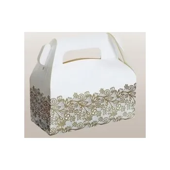 Dárková krabička Krabička na cukroví - Ornamenty (20x10x10 cm)