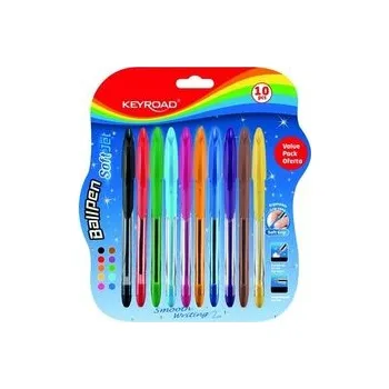 Set školních potřeb Długopis soft jet 0,7mm 10 kolorów