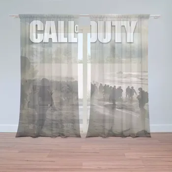 Záclona Záclony Call of Duty Normandie: 2 ks - 150x250 cm - Sablio