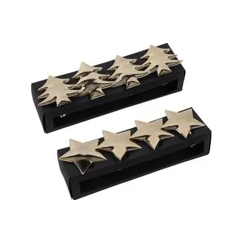 Vánoční dekorace KROUŽEK NA UBROUSKY STROMEK/HVĚZDA, 4KS, RŮŽOVÁ