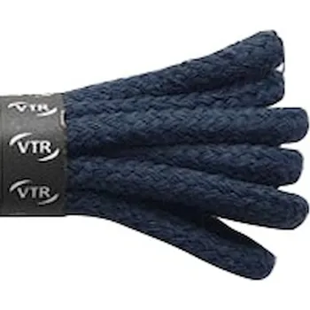 Tkaničky do bot Bavlněné kulaté tkaničky silné tmavě modré, délka 100 cm