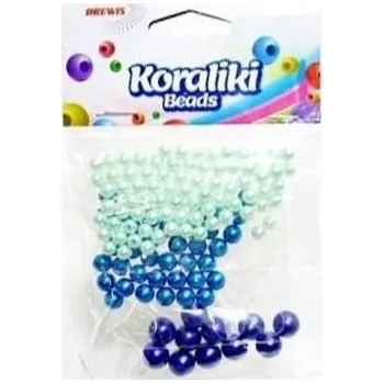 Set školních potřeb Koraliki do nawlekania 3 odcienie niebieskiego 36g