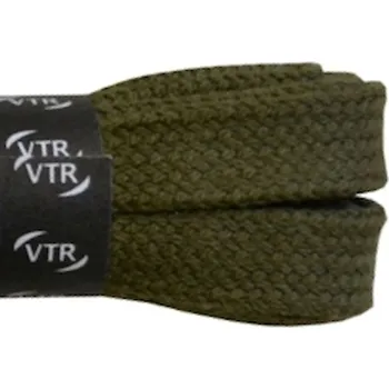 Tkaničky do bot Bavlněné tkaničky ploché khaki, délka 100 cm