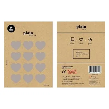 Set školních potřeb Naklejki Serca srebrne 20mm 2 ark.