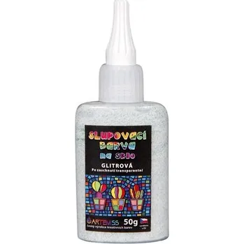 Speciální výtvarná barva ARTEMISS Slupovací barva glitrová transparentní 50g, zelená