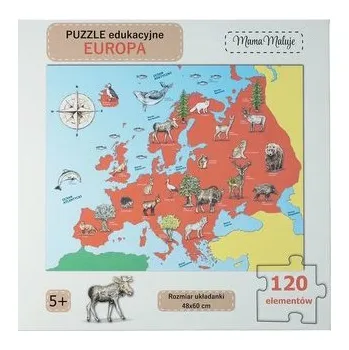 Puzzle Puzzle edukacyjne Europa 120el