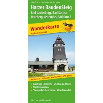 PUBLICPRESS Wanderkarte Harzer BaudenSteig