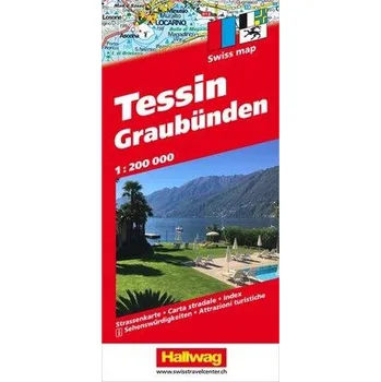 Tessin und Graubünden Strassenkarte 1:200 000 - Hallwag Kümmerly+Frey AG