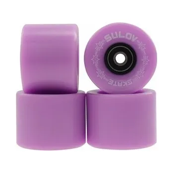 Kolečka Penny board PASTEL PURPLE 60 x 45mm 85A (sada 4ks s ložisky ABEC-7 chrome)