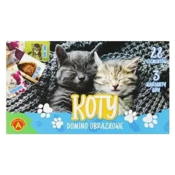 Desková hra Domino obrazkowe - koty ALEX