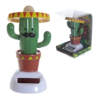 Figurka - solární - Kaktus a sombrero