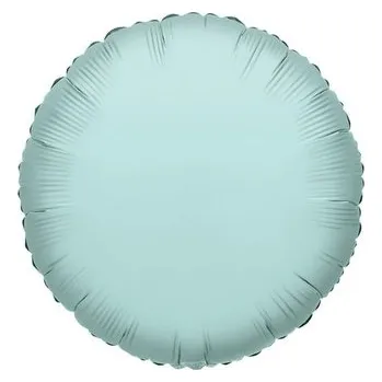 Balónek Foliový balonek kruh mátově zelená 46 cm