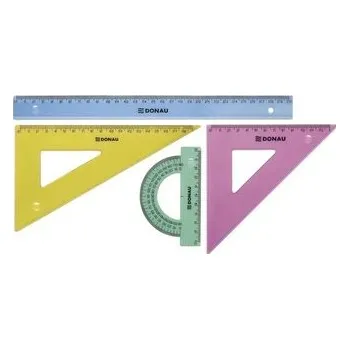 Set školních potřeb Zestaw geometryczny duży kolorowy