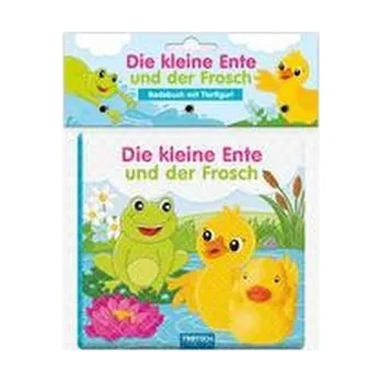 První čtění Trötsch Badebuch mit Tierfigur Die kleine Ente und der Frosch - Trötsch Verlag