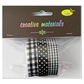 Set školních potřeb Taśmy materiałowe czarne 3szt