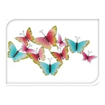 Nástěnná dekorace Motýlci, varianta A 39x68,3x3 cm