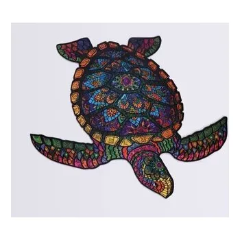 Dřevěná hračka Puzzle drewniane eko 68 Długowieczny żółw A4