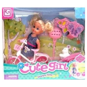 Panenka Lalka z rowerem