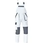 Cerva Kalhoty pracovní s laclem MAX NEO bílá/šedá 68