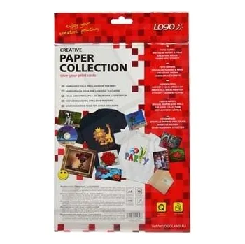 Papír Logo, samolepicí fólie, stříbrná, matná, A4, 145 g/m2, 1200dpi, 10 listů, pro laserové tisk