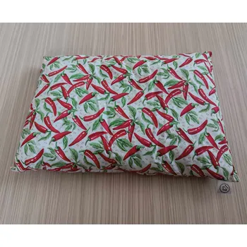 Dekorativní polštářek chilli-semena Bavlněný polštářek s papričkami