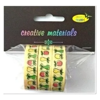 Set školních potřeb Taśmy samoprzylepne owoce 12mm 3szt