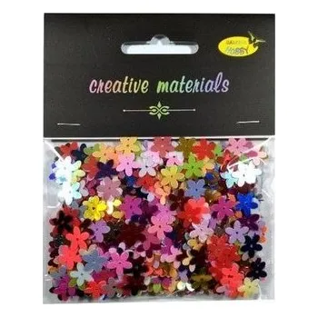 Set školních potřeb Cekiny kwiatki 11mm 20g