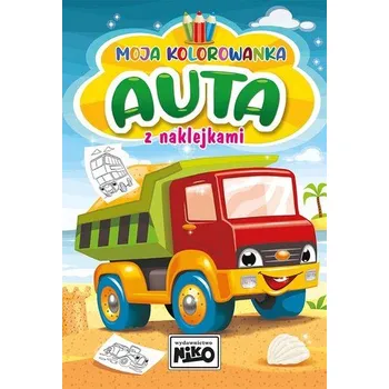 První čtění Auta. Moja kolorowanka z naklejkami - Artur Rajch