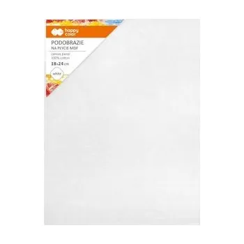 Set školních potřeb Podobrazie bawełniane 18x24cm białe HAPPY COLOR