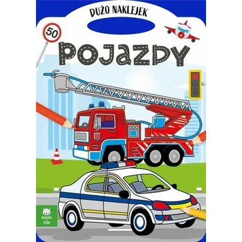 Set školních potřeb Teczka pojazdy z podwójnymi naklejkami