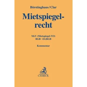 Mietspiegelrecht - Börstinghaus, Ulf P.