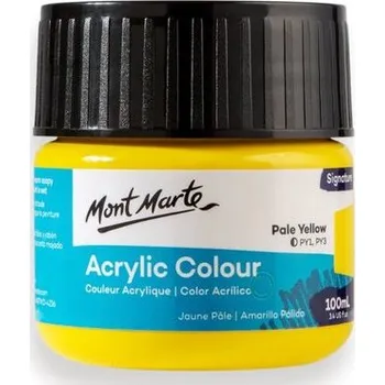 Výtvarná barva Mont Marte akrylová barva,100ml, sv. žlutá (Pale Yellow)