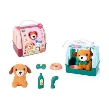 plyšák Piesek z transporterem i akcesoriami