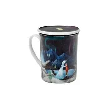 Oxalis Herbs Pohádka 0,25 l - porcelánový hrnek s nerez.sítkem a pokličkou