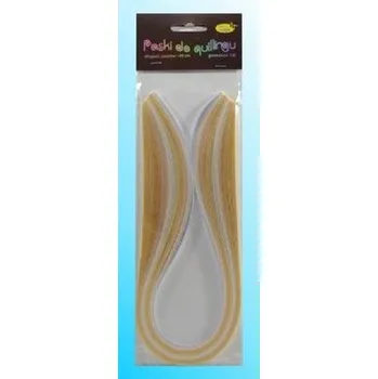 Set školních potřeb Paski do quillingu 3mmx50cm kremowe 100szt