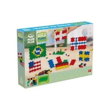 Stavebnice Geomag Plus-Plus Nauč se stavět vlajky světa 700 ks