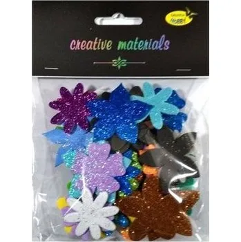 Set školních potřeb Kwiatki z pianki brokatowej 10g