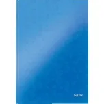 Zápisník "Wow", modrá, linkovaný, A4, 80 listů, lesklá, LEITZ