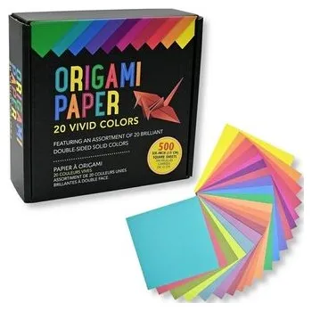 Set školních potřeb Papier origami kolorowy 500szt