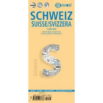 Borch Map Schweiz. Suisse. Svizzera. Switzerland