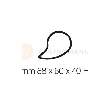 Výrobník cukrové vaty Pomůcka pro vytahování upečených výrobků z formy - čárka, 90x58x40 mm | PAVONI, EVS