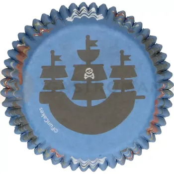 Kuchyňská sůl Košíčky na cupcake, průměr 5 cm, 48 ks pirátská loď | FUNCAKES, FC4019