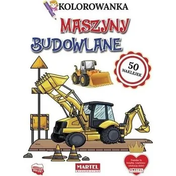 První čtění Kolorowanka z naklejkami Maszyny budowlane