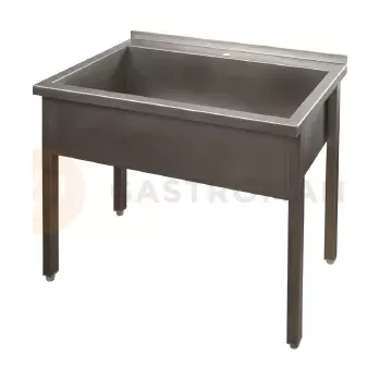Nerezový dřez Stůl s jednokomorovou vanou 1000x600x850 mm | SPOMASZ NAKŁO, B1K-1000-0-0-0